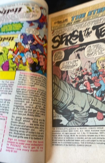 Eternals 17 1st Series Marvel 1977 VG Jack Kirby 1st Sigmar Whitman Variant