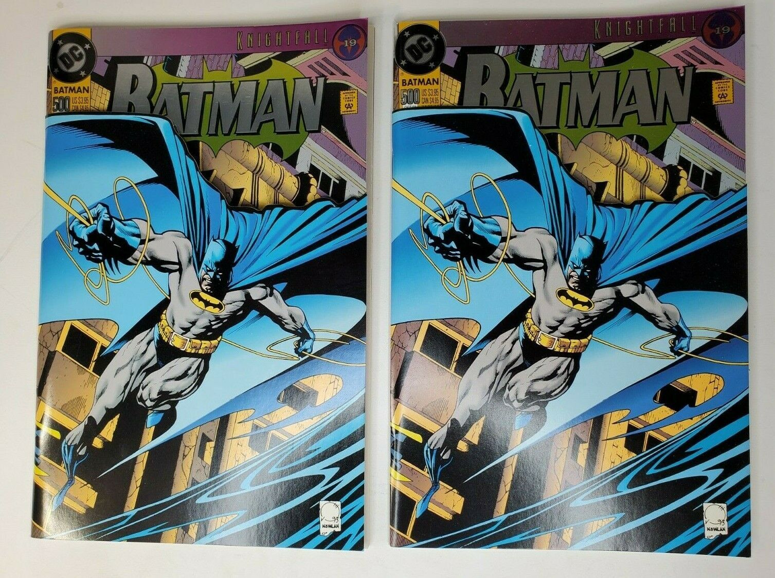 BATMAN #500 DC COMICS 1993 Wraparound die-cut cover 2 copys + or better  | Comic Books - Modern Age, DC Comics, Batman / HipComic