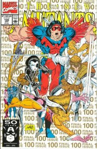 Marvel Comics (1983) New Mutants #100 Liefeld Art Last Issue 2nd Print Low Print