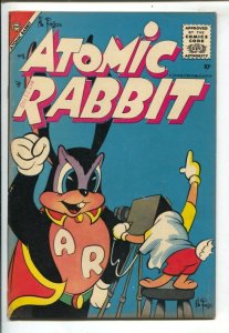 Atomic Rabbit #6 1957-Charlton-Al Fago art-super hero funny animals-VF