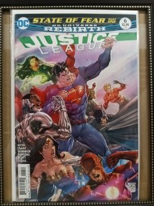 JUSTICE LEAGUE # 6 * REBIRTH * NEAR MINT.  Nw93