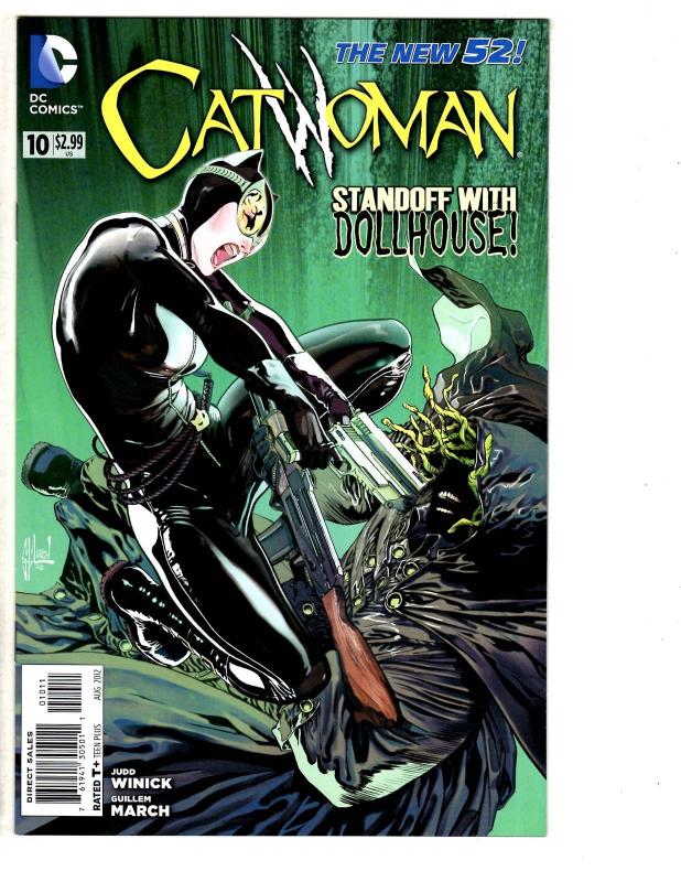 5 Catwoman DC Comic Books # 10 11 12 0 13 New 52 Dollmaker Joker Nocenti LH1