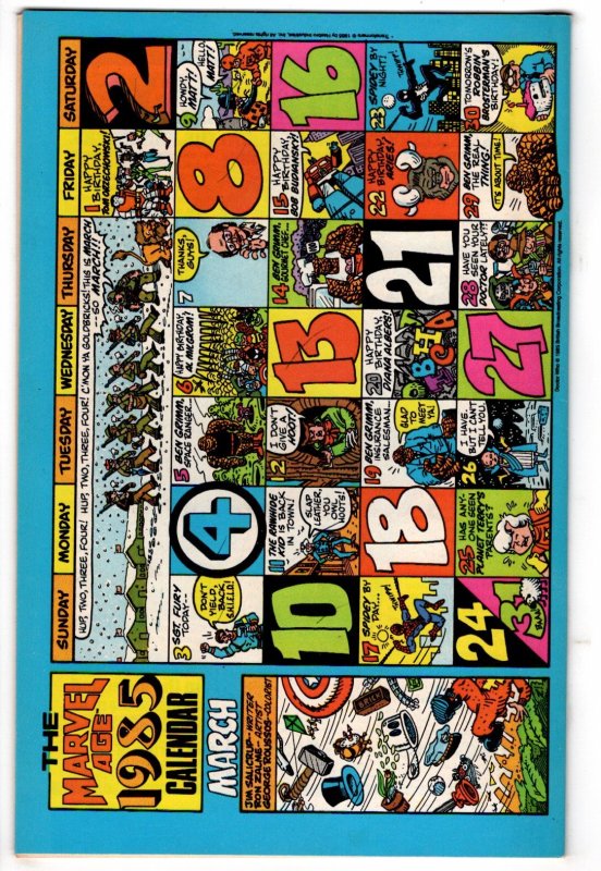 Marvel Age #27 (1985) Marvel Comics