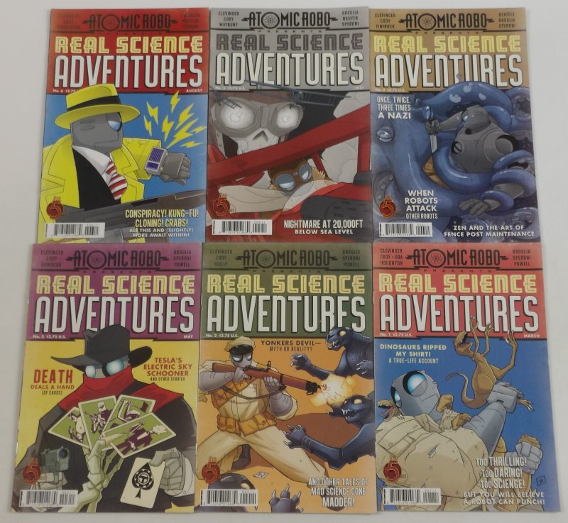 Atomic Robo Presents Real Science Adventures #1-12 VF/NM complete series ; Red 5