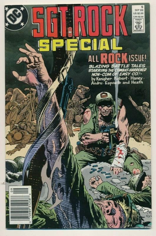 DC Comics SGT. ROCK SPECIAL #5 1989 ~  VF/NM (PF563) Newsstand Edition