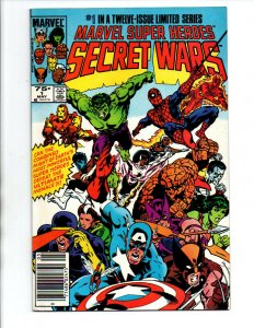 Secret Wars #1 newsstand-1st Beyonder - Blue Galactus Error - HIGH GRADE - VF/NM