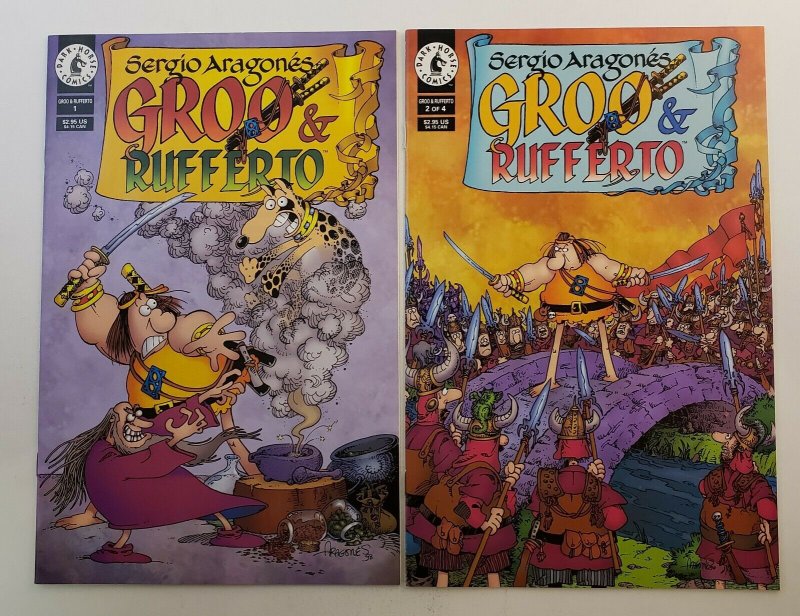 Groo And Rufferto #1-4 Complete Set High Grade NM Dark Horse 1998