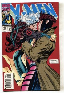 X-Men #24--1993--Rogue and Gambit kiss--comic book-