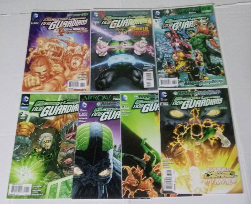 Green Lantern New Guardians Comic Book Lot of (7) High Grade Copies  CL70/03