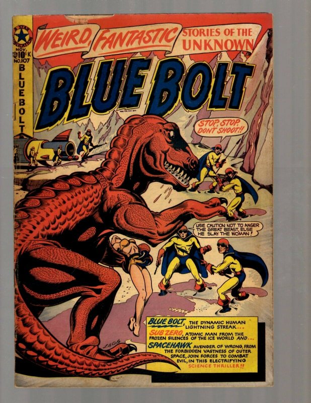 Blue Bolt Adventures # 107 VG/FN 1950 Golden Age Comic Book Star Publication NE5