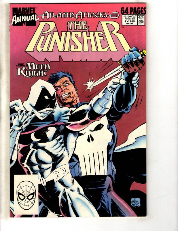 Lot Of 6 Punisher Marvel Comic Books ANNUALS # 1 2 3 4 5 6 Defenders Spider CR35
