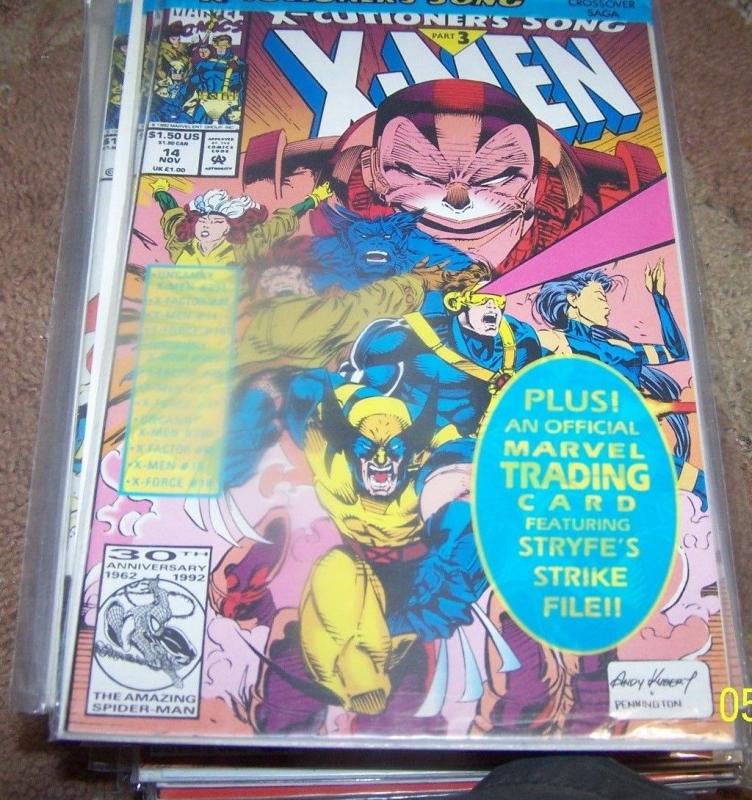 X Men # 14 (Nov 1992, Marvel) Xcutioners song pt 3 apocalypse stryfe cable