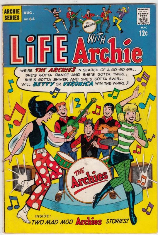 Life with Archie #64 (Aug-67) FN/VF Mid-High-Grade Archie, Jughead, Betty, Ve...