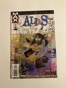 Alias 3 Near Mint Nm Signed Marvel