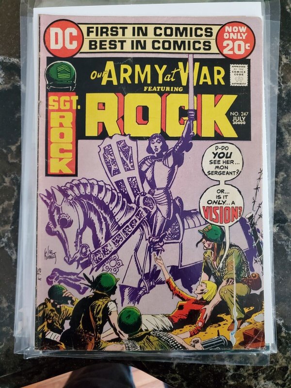 Our Army at War - SGT. Rock #246 247 252 258 DC(77) AVG VG 