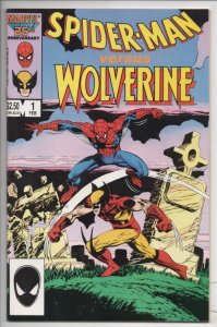 SPIDER-MAN vs WOLVERINE #1, VF+, Al Williamson, 1987, more Marvel in store