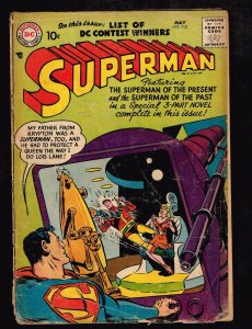 Superman #113 ~ The Superman of the Past (Part 1) ~ (1.8) 1957 WH