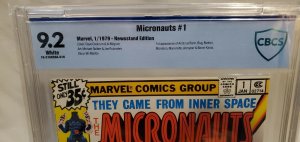 Micronauts #1 - CBCS 9.2 - WHITE PAGES - 1st Appearance of Baron Karza - KEY