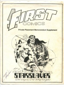 First Comics Advertisement - STARSLAYER - Signed Mike Grell