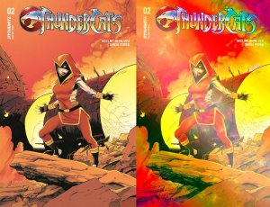 (2024) DYNAMITE THUNDERCATS #2 + SHALVEY FOIL VARIANT COVER SET! 1st CALICA!