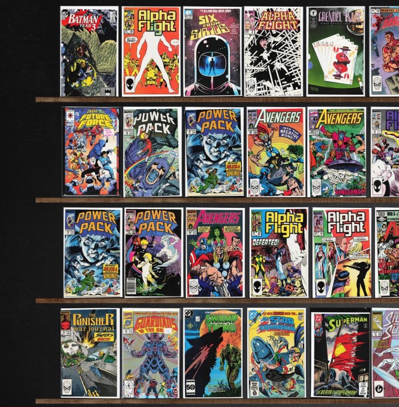 Huge Lot 140+ Comics with Power Pack, Green Lantern, The Avengers & More!