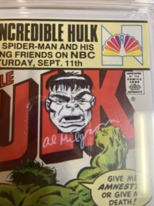 Incredible Hulk (1982) # 278 (CGC 9.8) Signed Sketch (Hulk)  Al  Milgrom | CPV