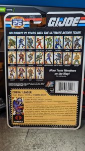 GI Joe 25th Anniversary Cobra Leader Cobra Commander MOC Foil Card
