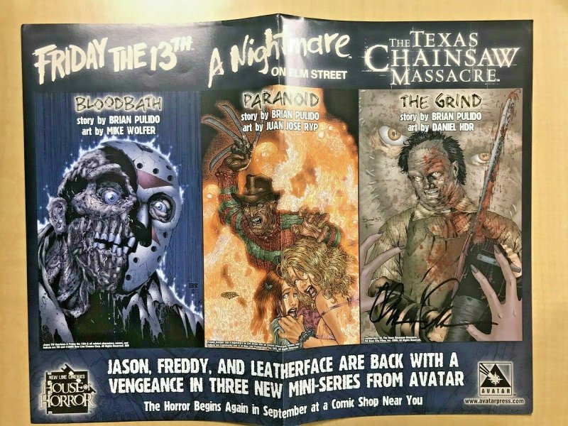 A Nightmare on Elm Street Paranoid #1 PLATINUM FOIL Variant w/ Poster Signed HTF