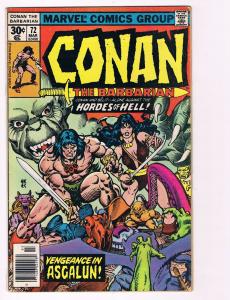 Conan The Barbarian # 72 Bronze Age Marvel Comic Books Hi-Res Scans WOW!!!!!! S2