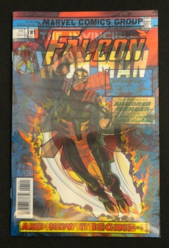 Falcon #1 Iron Man #71 Homage 3D Lenticular Variant Cover NM