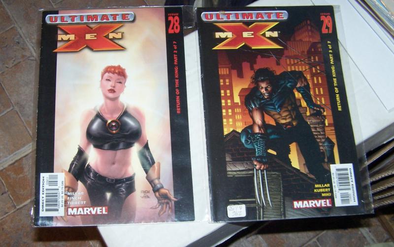 ultimate x-men # 28 29 return of the king pt 2 + 3  jean gray , wolverine cover