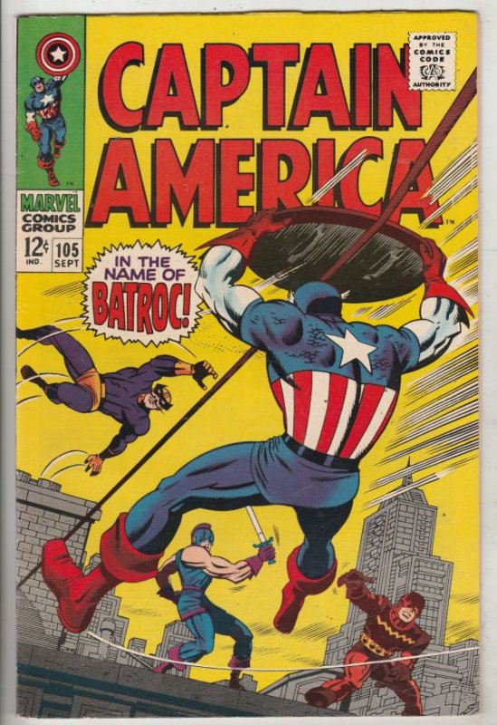 Captain America #105 (Sep-68) NM- High-Grade Captain America