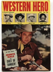 WESTERN HERO #107--1951--GABBY HAYES--TOM MIX--MONTE HALE--comic book