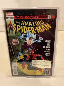 Amazing Spider-Man #7  VF  2014  Black Cat Hasbro Toy Variant!