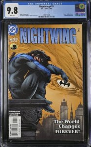 NIGHTWING #93 CGC 9.8 DEATH OF BLOCKBUSTER CONTROVERSIAL ISSUE