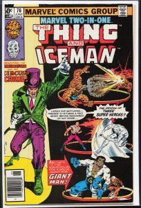 Marvel Two-in-One #76 (1981) Iceman