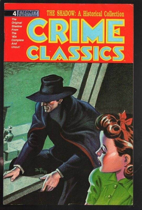 Crime Classics #4 1989-B&W reprints of Shadow newspaper comics-Vernon Greene-...