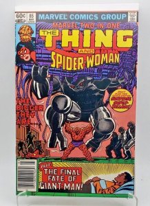 MARVEL TWO-IN-ONE #85 (1982) Spider-Woman NEWSSTAND Variant VF/NM