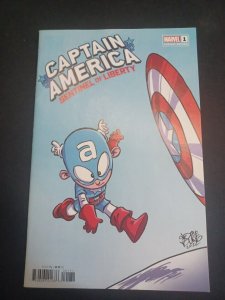 Captain America Sentinel of Liberty #1 VF/NM Skottie Young Variant Marvel Com...