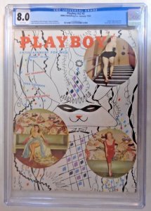 Playboy #V2 #2 ( HMH Publishing Company/ January 1955) CGC Universal Grade 8.0