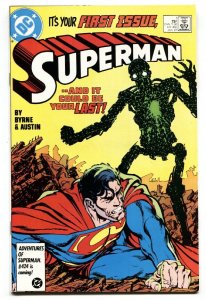 Superman #1 DC  comic book 1st Modern Metallo 1987