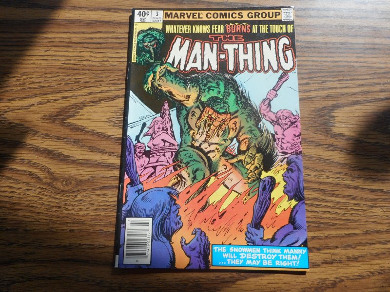 MAN-THING #3  BOB WIACEK COVER & ART HIGH GRADE GEM 9.0 OR BETTER WOW!!!