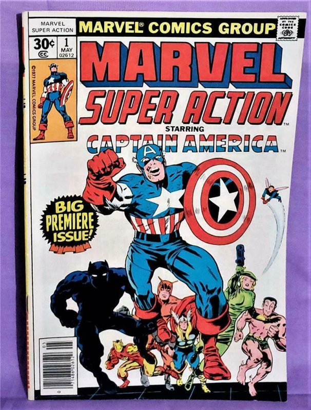 Stan Lee Captain America MARVEL SUPER ACTION #1 Jack Kirby (Marvel, 1977)!