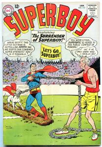 SUPERBOY #110 1964-DC COMICS-TUG OF WAR COVER!!! KRYPTO VG