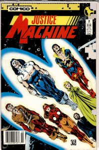 Justice Machine #2 Newsstand Edition (1987) Justice Machine