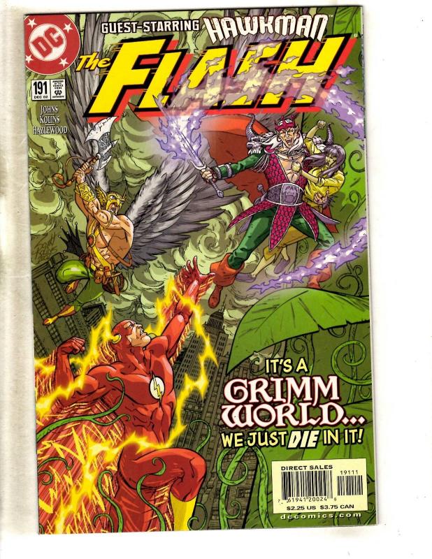 Lot Of 10 Flash DC Comic Books # 181 182 184 185 186 187 188 189 190 191 MF12