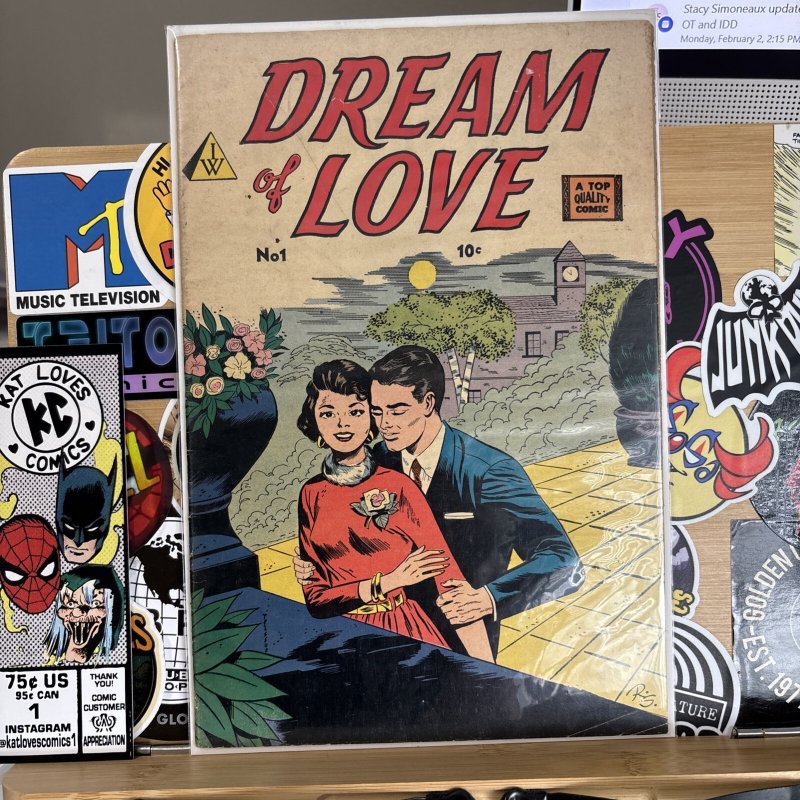 Dream of Love #1 1958- IW Romance- Bob Powell VG/F IW Reprint
