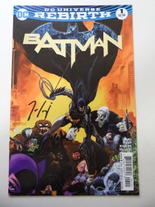 Batman #1 Variant Cover (2016) Signed W/COA VF Condition