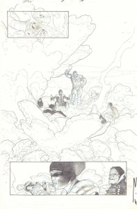 Secret Wars #3 p.18 - Thanos with the Cabal Splash - 2015 art by Esad Ribic