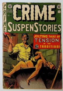 Crime SuspenStories #24 (1954) Pre-Code Horror! Cover wrap detached